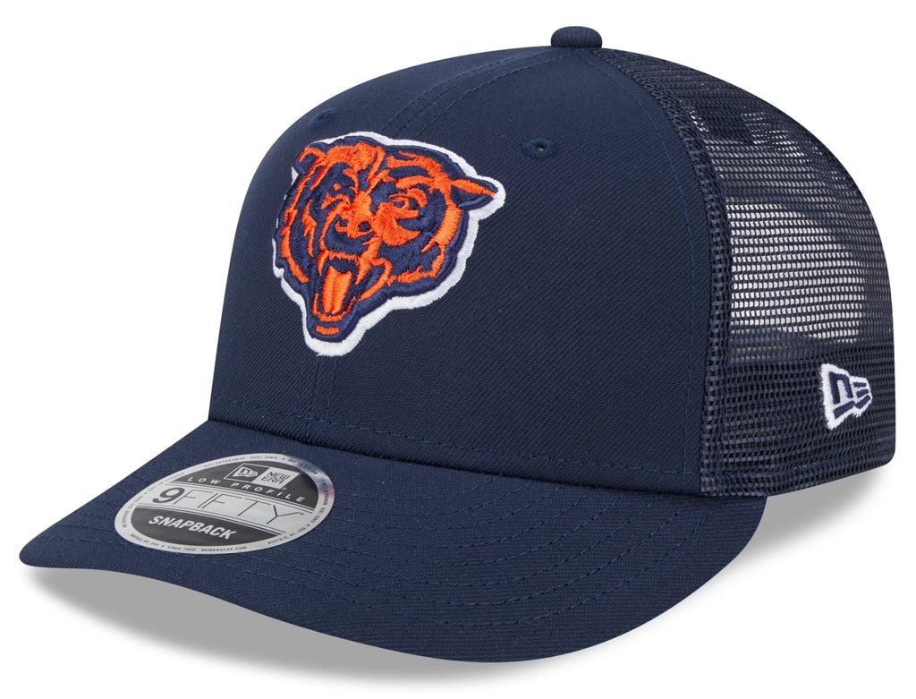 Chicago Bears New Era Navy Primary Low Profile Trucker 9FIFTY Adjustable Hat for Men product image 1, provided for visual