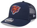 Chicago Bears New Era Navy Primary Low Profile Trucker 9FIFTY Adjustable Hat for Men product image 1, provided for visual
