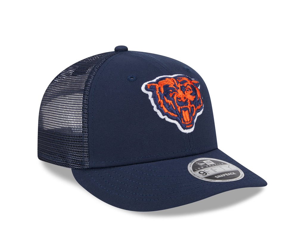 Chicago Bears New Era Navy Primary Low Profile Trucker 9FIFTY Adjustable Hat for Men product image 3, provided for visual