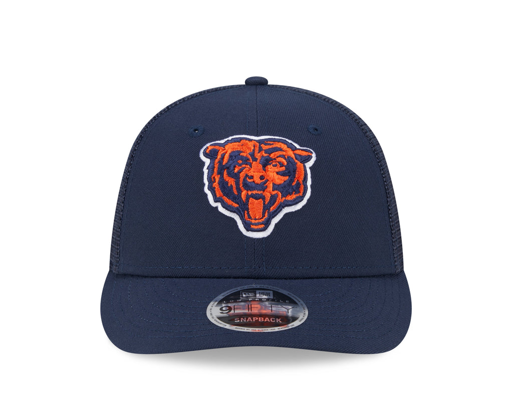 Chicago Bears New Era Navy Primary Low Profile Trucker 9FIFTY Adjustable Hat for Men product image 2, provided for visual