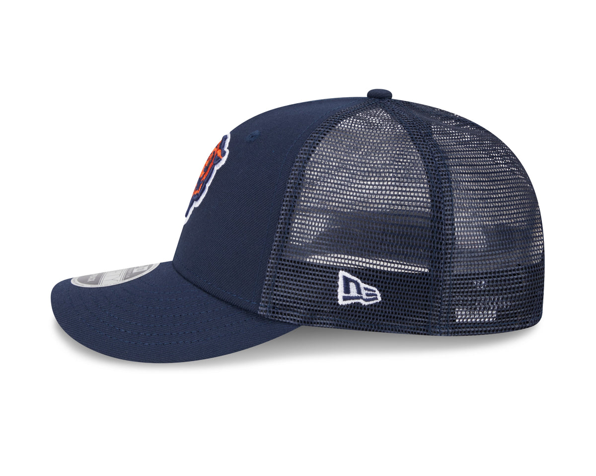 Chicago Bears New Era Navy Primary Low Profile Trucker 9FIFTY Adjustable Hat for Men product image 4, provided for visual
