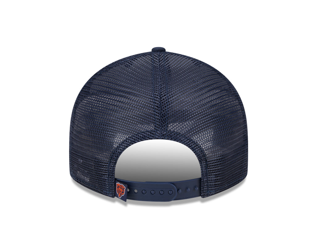 Chicago Bears New Era Navy Primary Low Profile Trucker 9FIFTY Adjustable Hat for Men product image 6, provided for visual