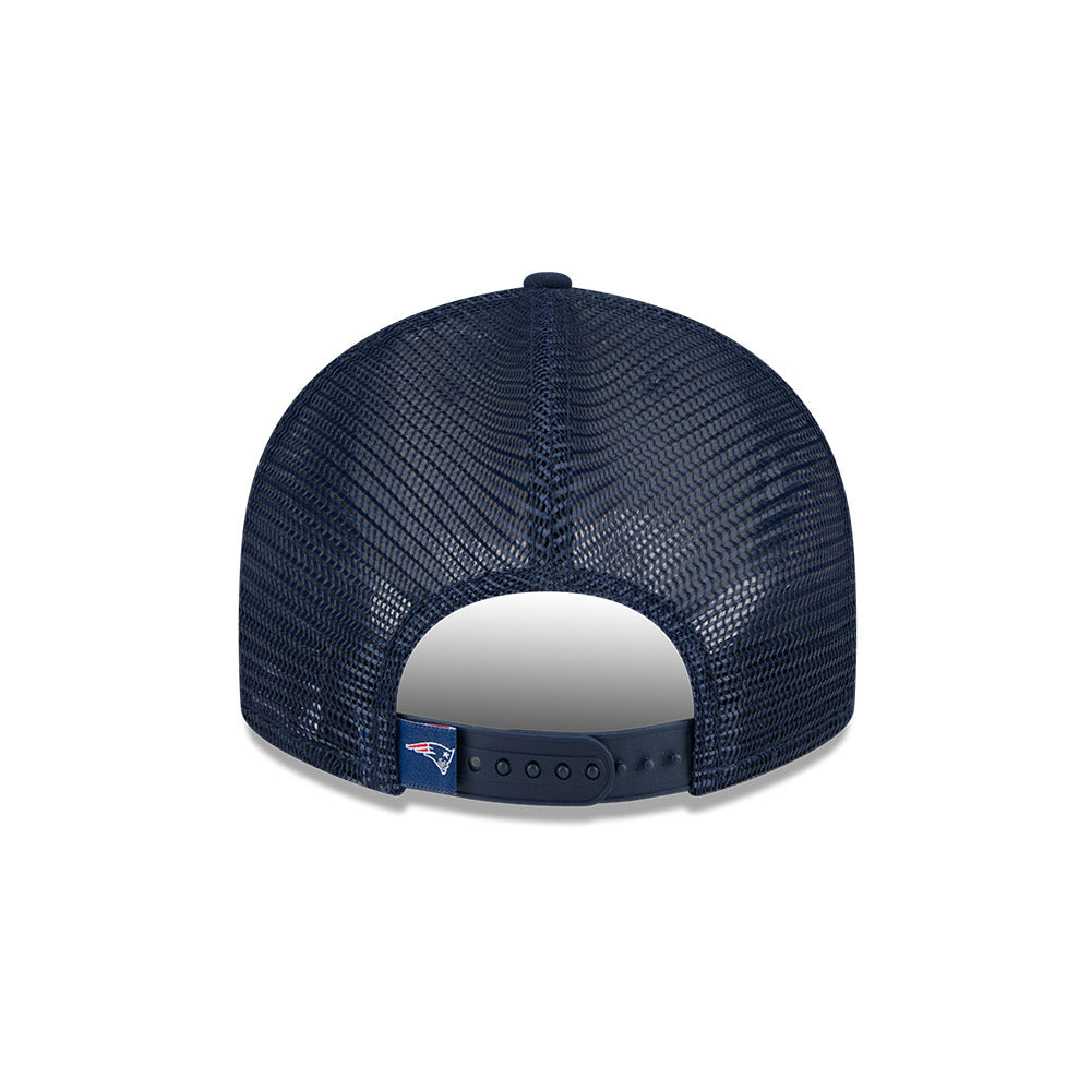 New Era New England Patriots Navy Low Profile Trucker 9FIFTY Hat for Men product image 4, provided for visual reference and