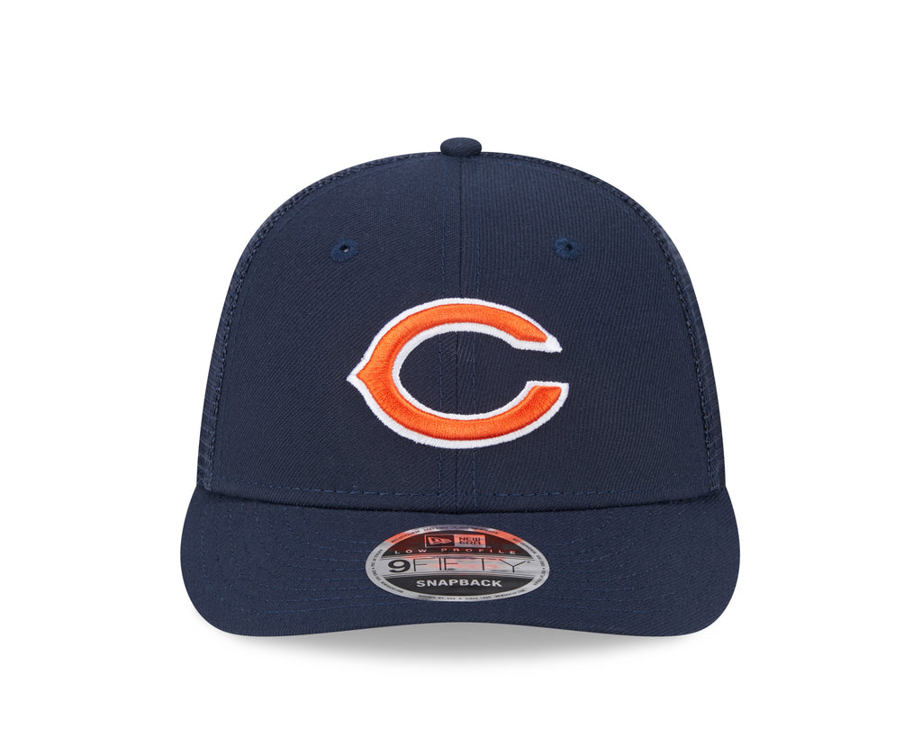 Chicago Bears New Era Navy Low Profile Trucker 9FIFTY Adjustable Hat for Men product image 2, provided for visual reference