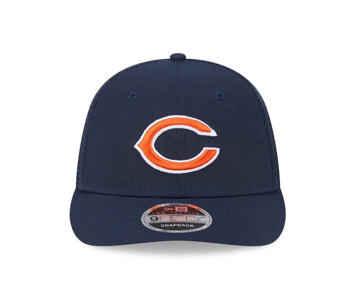 Chicago Bears New Era Navy Low Profile Trucker 9FIFTY Adjustable Hat for Men product image 2, provided for visual reference