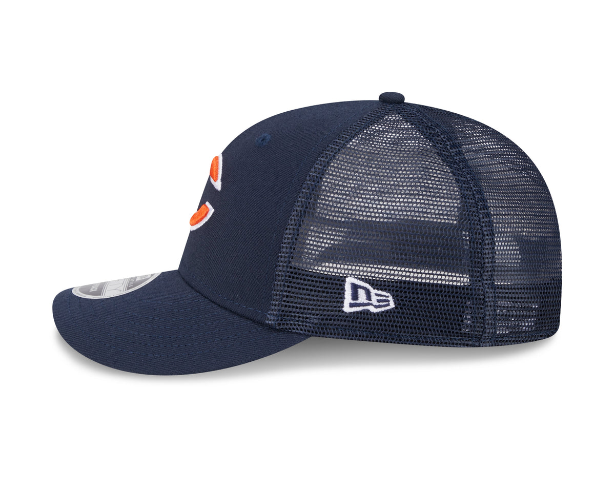 Chicago Bears New Era Navy Low Profile Trucker 9FIFTY Adjustable Hat for Men product image 4, provided for visual reference