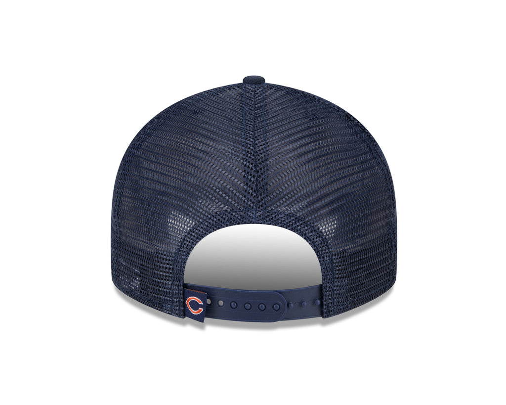 Chicago Bears New Era Navy Low Profile Trucker 9FIFTY Adjustable Hat for Men product image 6, provided for visual reference