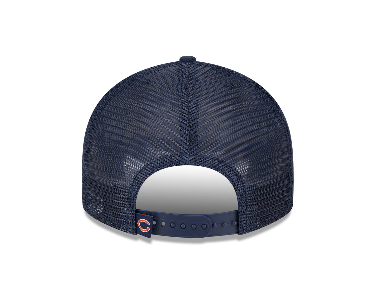 Chicago Bears New Era Navy Low Profile Trucker 9FIFTY Adjustable Hat for Men product image 6, provided for visual reference