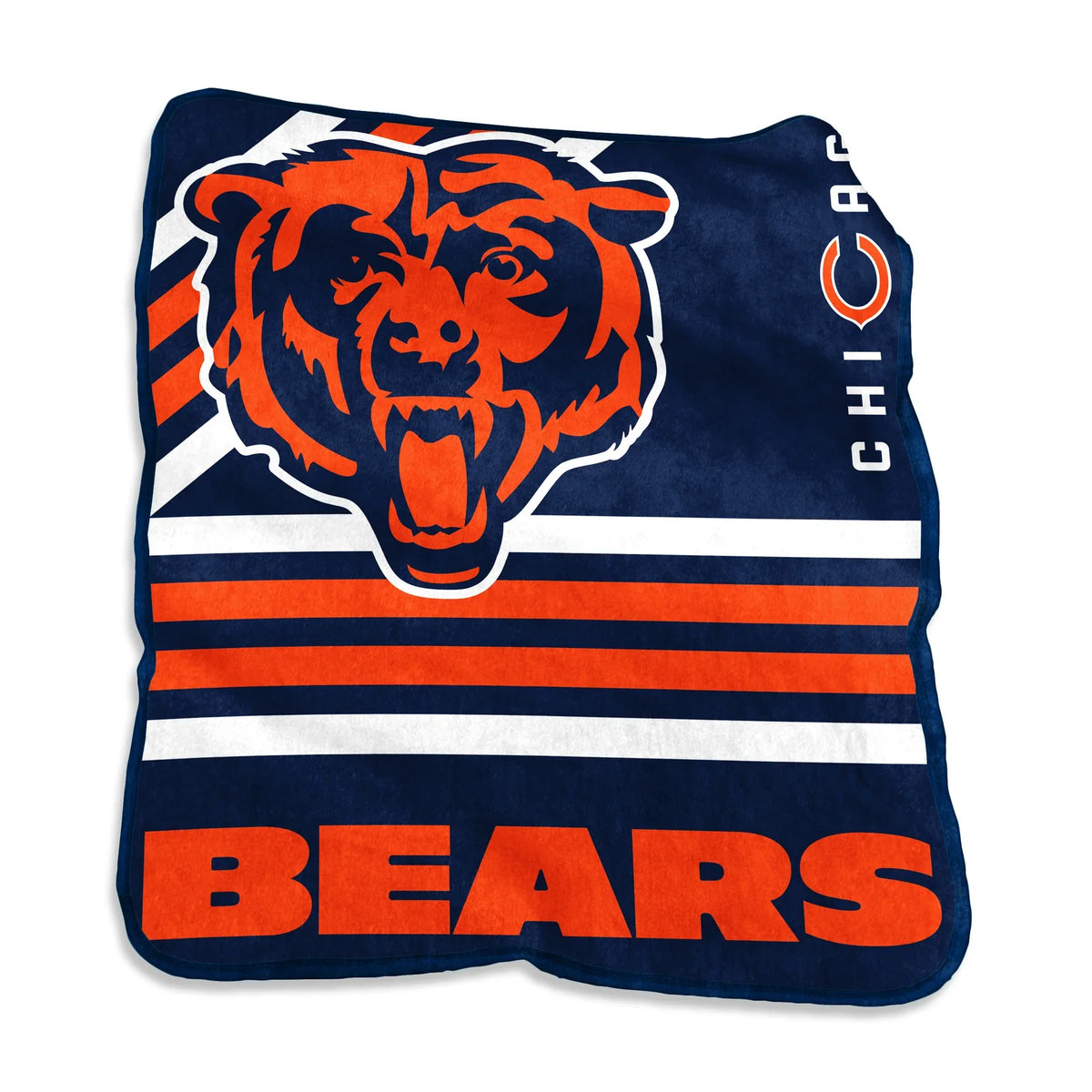 Chicago Bears Blanket 50x60 Raschel Throw Blanket product image 1, provided for visual reference and product detail review
