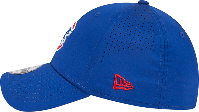 MLB Chicago Cubs New Era Mid Perf 39THIRTY Flex Fit Hat - Blue product image 4, provided for visual reference and product