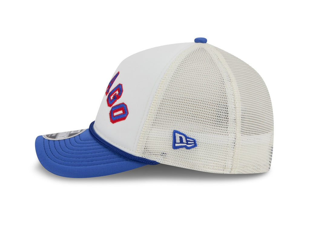 Chicago Cubs 2 Tone Chrome/Royal New Era 9FORTY M-Crown Trucker Adjustable Hat product image 4, provided for visual