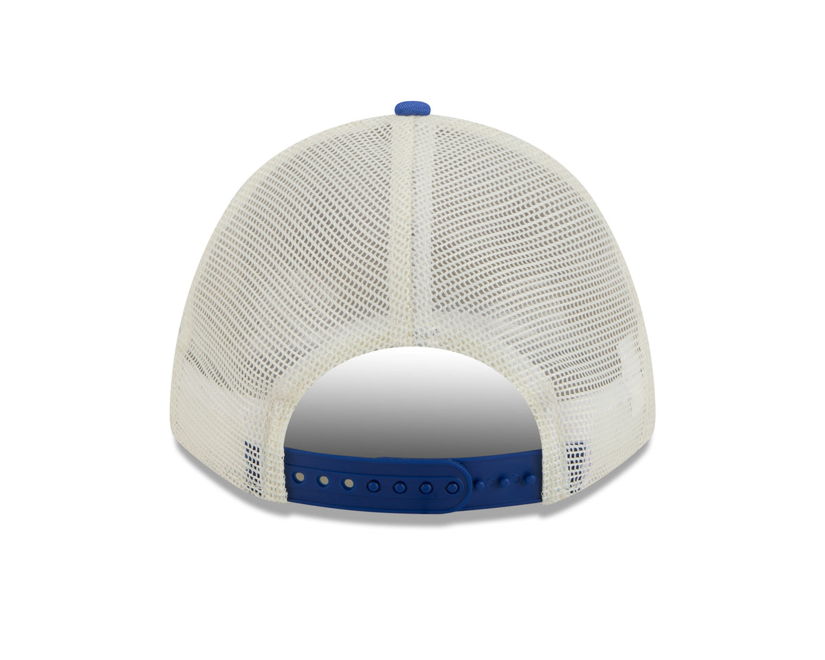Chicago Cubs 2 Tone Chrome/Royal New Era 9FORTY M-Crown Trucker Adjustable Hat product image 6, provided for visual