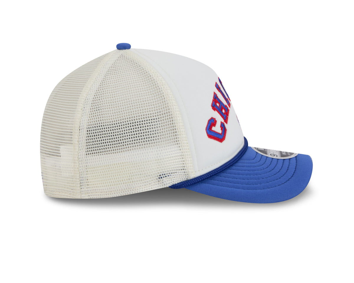 Chicago Cubs 2 Tone Chrome/Royal New Era 9FORTY M-Crown Trucker Adjustable Hat product image 5, provided for visual