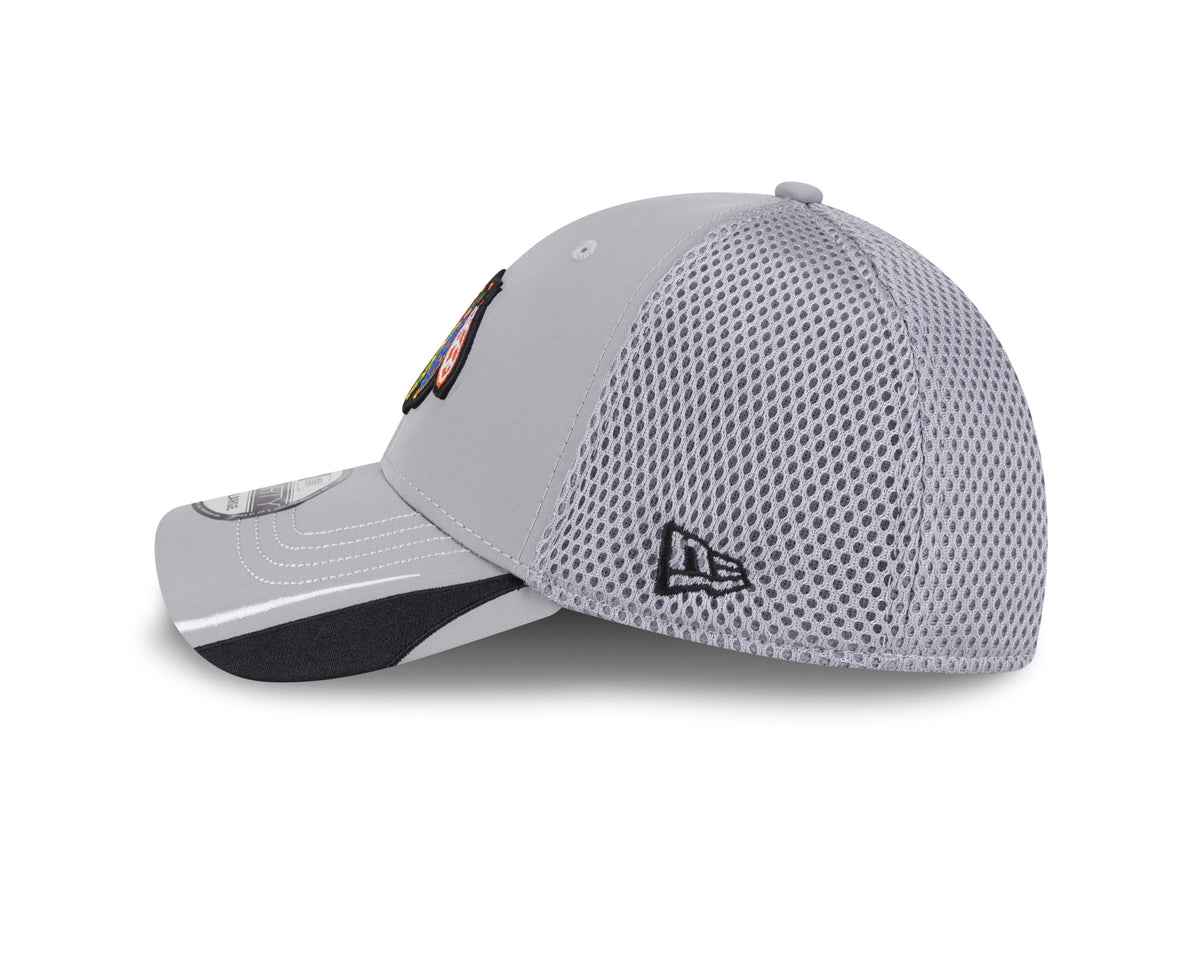 Chicago Blackhawks New Era Gray Linear Neo 39THIRTY Flex Hat product image 4, provided for visual reference and product