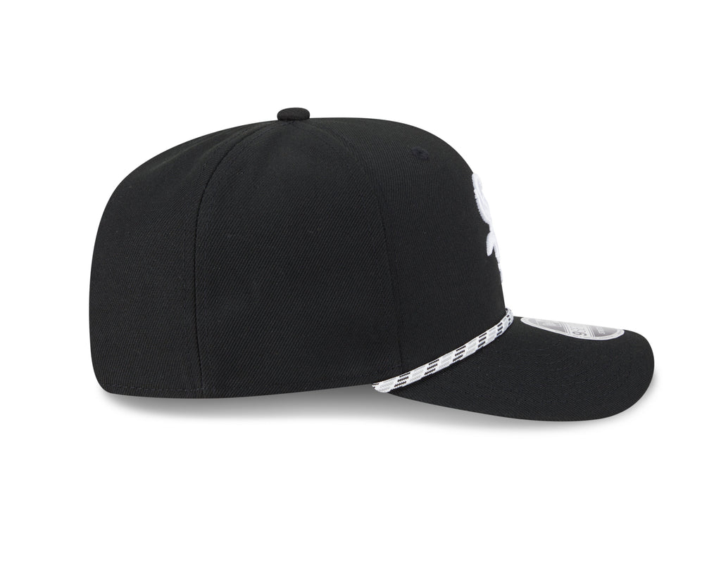 Chicago White Sox New Era Black Multi Rope 9SEVENTY Stretch Snap Adjustable Hat product image 6, provided for visual