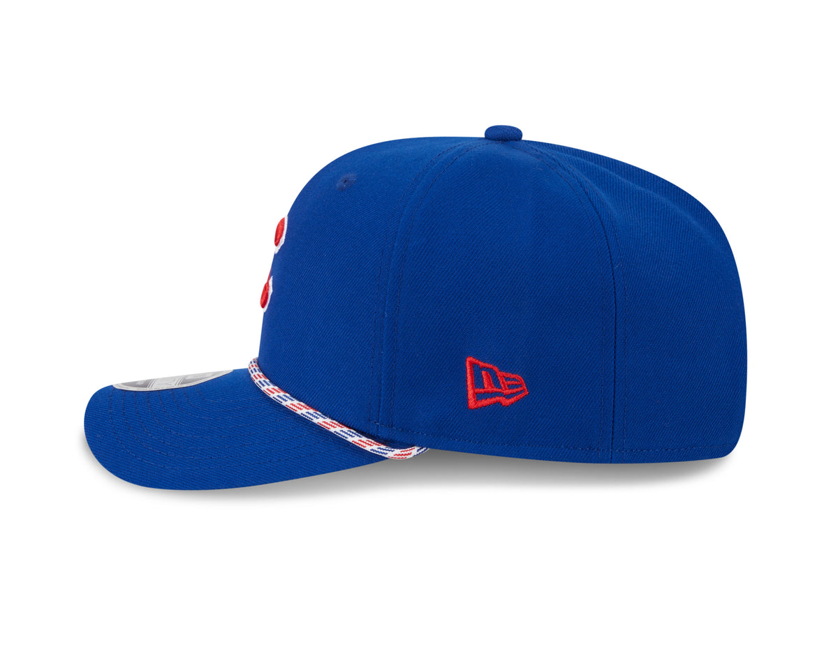 Chicago Cubs New Era Royal Blue Multi Rope 9SEVENTY Stretch Snap Adjustable Hat product image 5, provided for visual