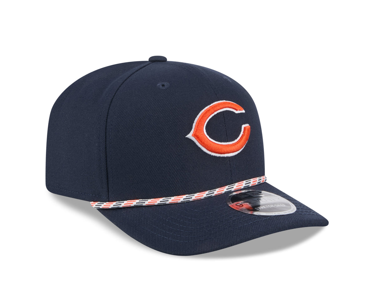 Chicago Bears New Era Navy Multi Rope 9SEVENTY Stretch Snap Adjustable Hat product image 3, provided for visual reference