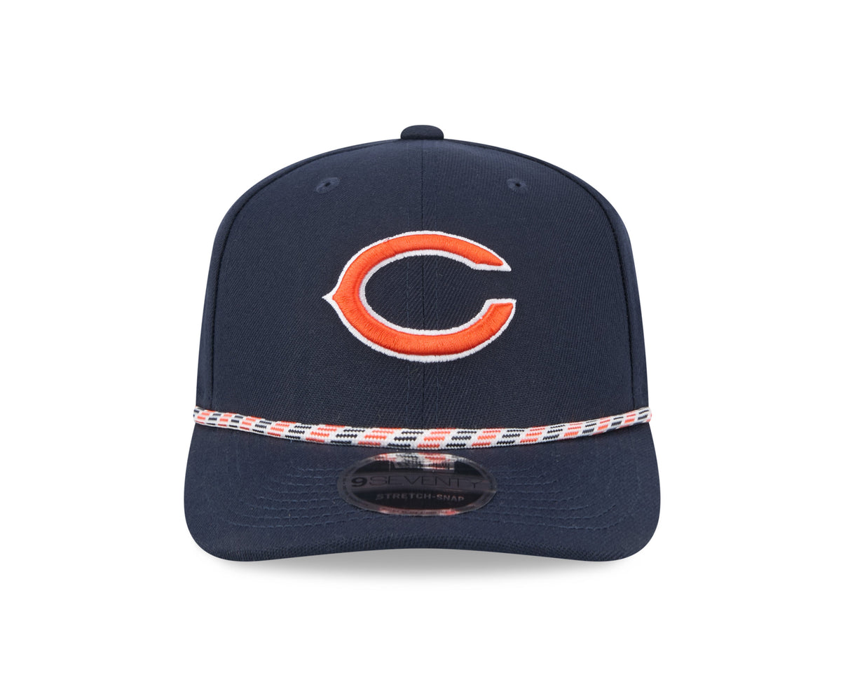 Chicago Bears New Era Navy Multi Rope 9SEVENTY Stretch Snap Adjustable Hat product image 2, provided for visual reference