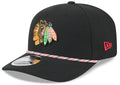 Chicago Blackhawks New Era Black Multi Rope 9SEVENTY Stretch Snap Adjustable Hat product image 1, provided for visual