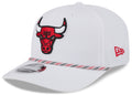 Chicago Bulls New Era White Multi Rope 9SEVENTY Stretch Snap Adjustable Hat product image 1, provided for visual reference