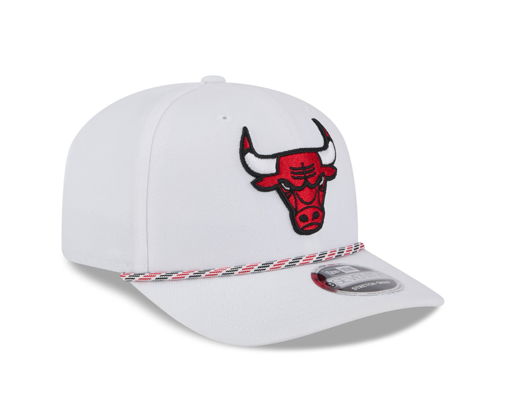 Chicago Bulls New Era White Multi Rope 9SEVENTY Stretch Snap Adjustable Hat product image 3, provided for visual reference