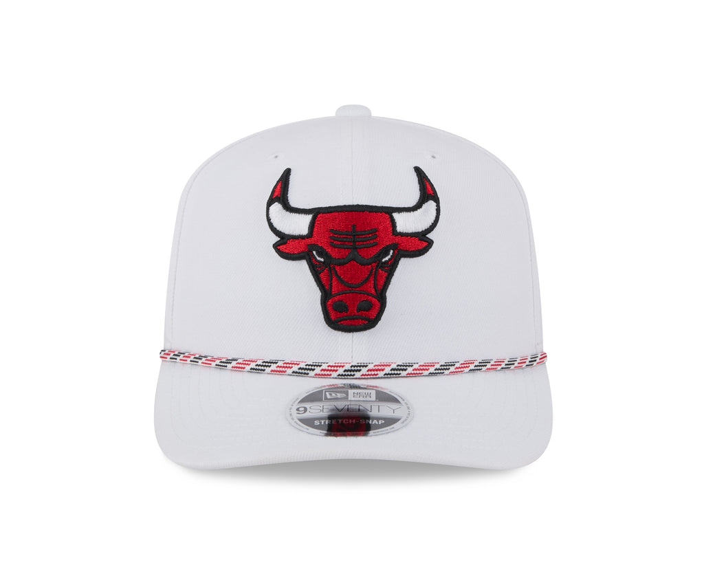 Chicago Bulls New Era White Multi Rope 9SEVENTY Stretch Snap Adjustable Hat product image 2, provided for visual reference