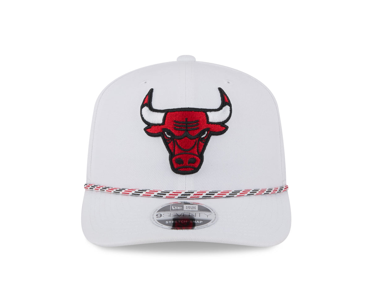 Chicago Bulls New Era White Multi Rope 9SEVENTY Stretch Snap Adjustable Hat product image 2, provided for visual reference