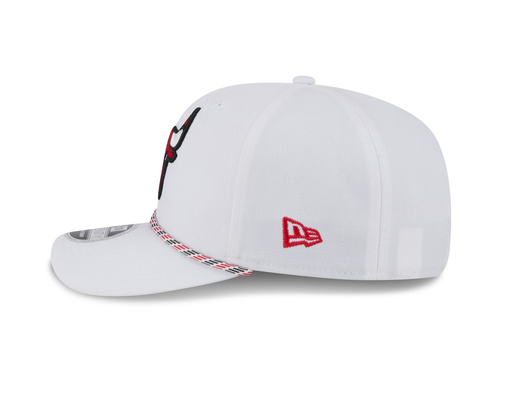 Chicago Bulls New Era White Multi Rope 9SEVENTY Stretch Snap Adjustable Hat product image 5, provided for visual reference