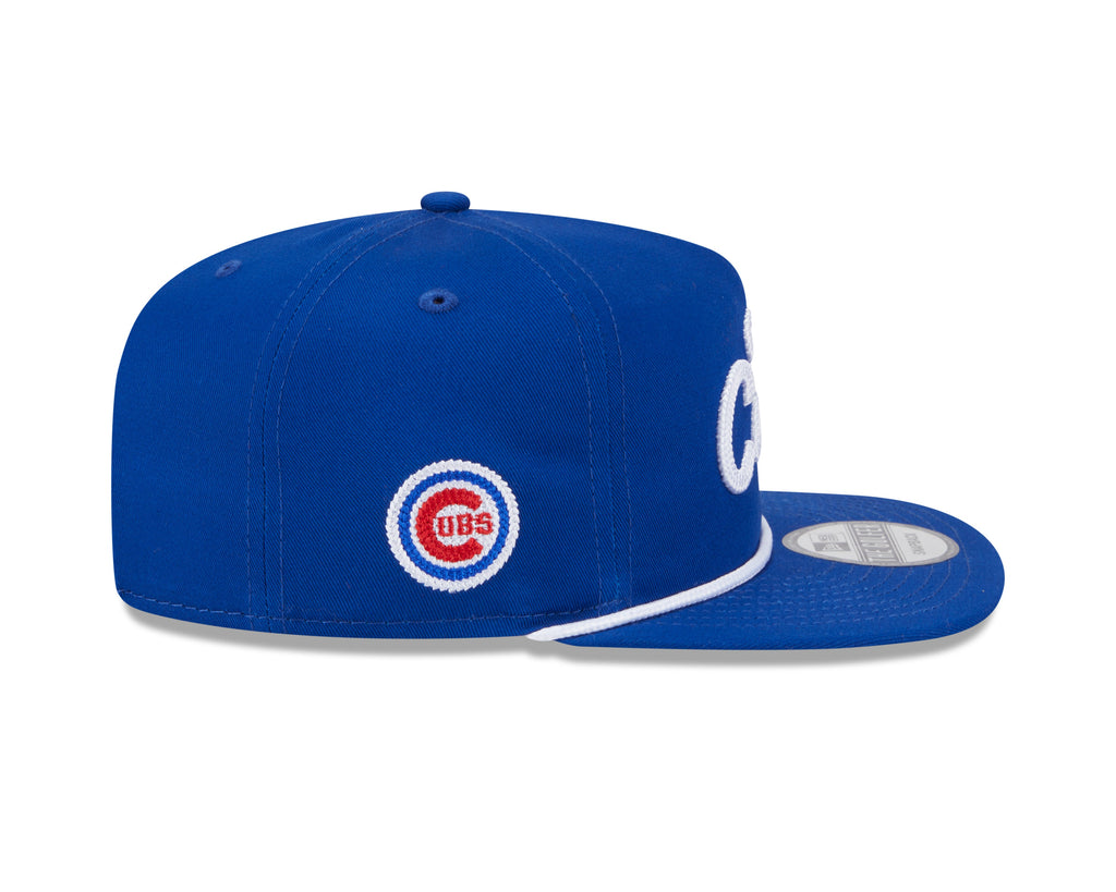 Chicago Cubs New Era Blue Team Text The Golfer Snapback Hat product image 5, provided for visual reference and product