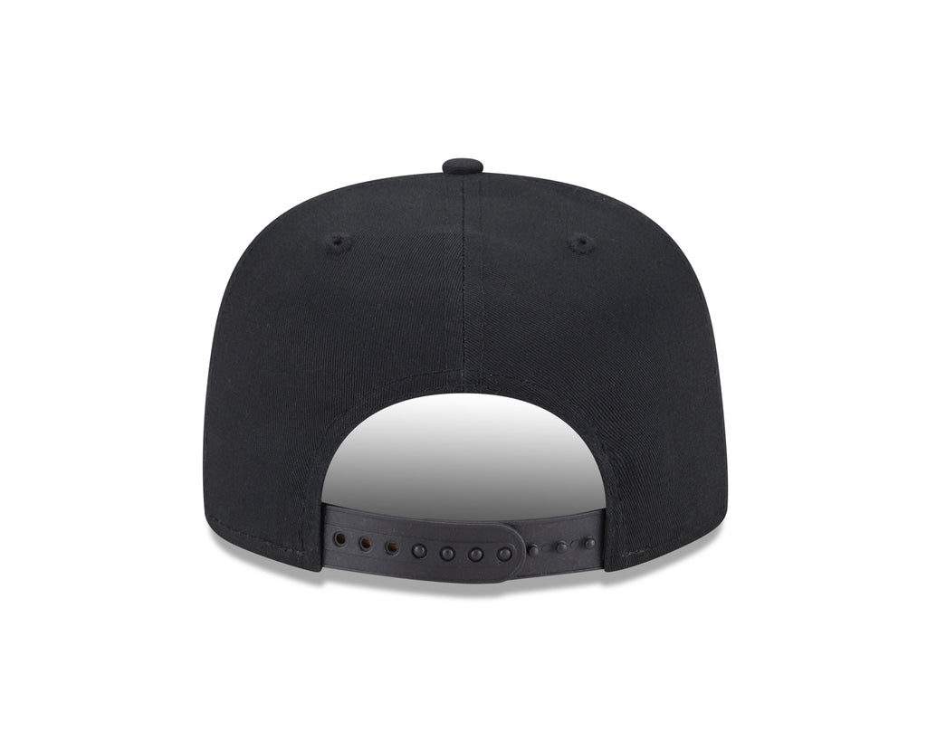 Chicago Bulls New Era Black Team Text The Golfer Snapback Hat product image 6, provided for visual reference and product