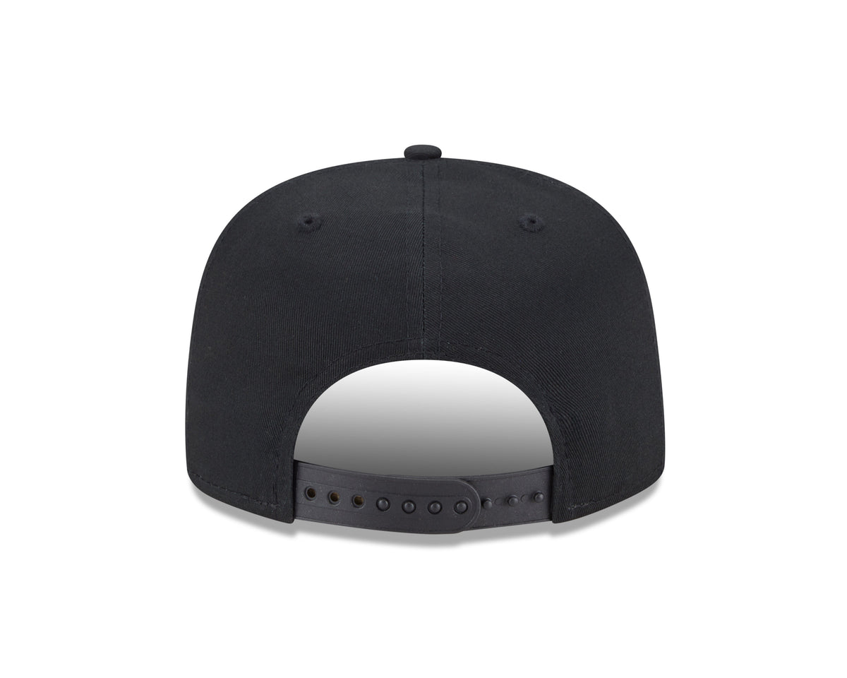 Chicago Bulls New Era Black Team Text The Golfer Snapback Hat product image 6, provided for visual reference and product