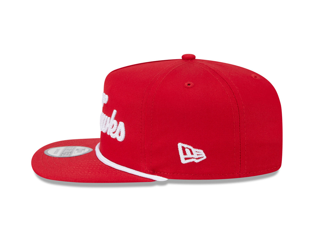 Chicago Blackhawks New Era Red Team Text The Golfer Snapback Hat product image 4, provided for visual reference and product