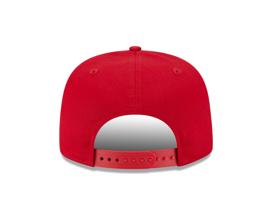 Chicago Blackhawks New Era Red Team Text The Golfer Snapback Hat product image 6, provided for visual reference and product