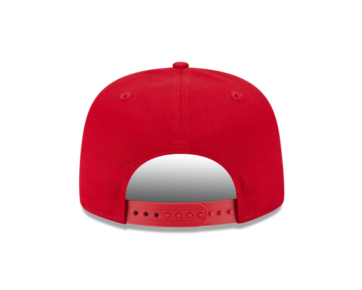 Chicago Blackhawks New Era Red Team Text The Golfer Snapback Hat product image 6, provided for visual reference and product