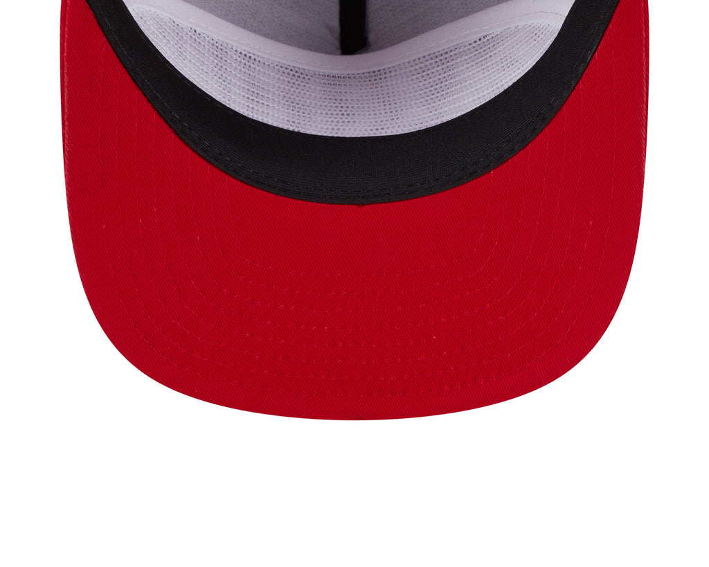 Chicago Blackhawks New Era Red Team Text The Golfer Snapback Hat product image 7, provided for visual reference and product