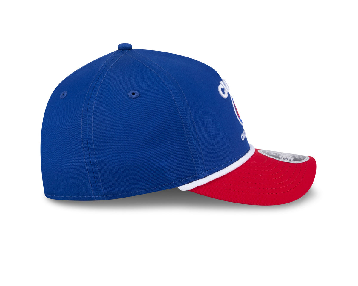 Chicago Cubs New Era Rope M-Crown Royal Blue 9FORTY Adjustable Hat product image 4, provided for visual reference and