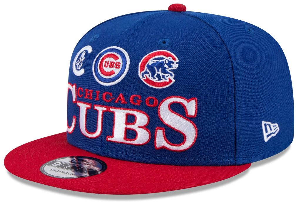 Chicago Cubs New Era 2 Tone Royal/Red Archive 9FIFTY Snapback Hat product image 1, provided for visual reference and product