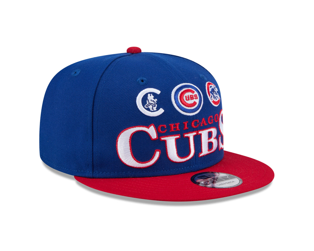 Chicago Cubs New Era 2 Tone Royal/Red Archive 9FIFTY Snapback Hat product image 3, provided for visual reference and product