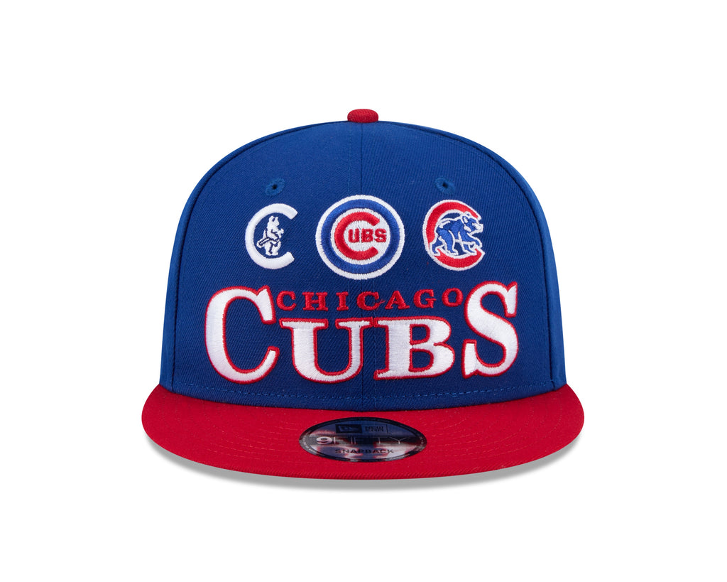 Chicago Cubs New Era 2 Tone Royal/Red Archive 9FIFTY Snapback Hat product image 2, provided for visual reference and product