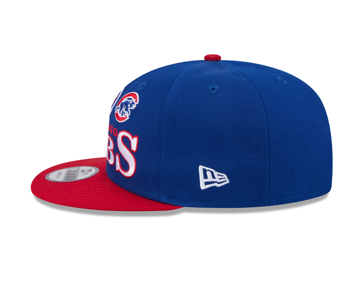 Chicago Cubs New Era 2 Tone Royal/Red Archive 9FIFTY Snapback Hat product image 4, provided for visual reference and product