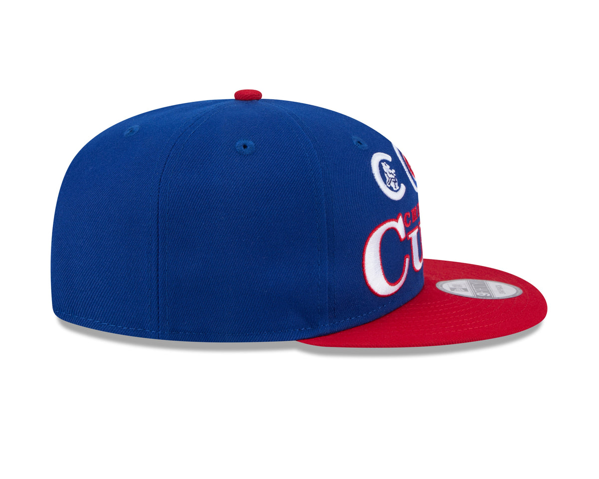 Chicago Cubs New Era 2 Tone Royal/Red Archive 9FIFTY Snapback Hat product image 5, provided for visual reference and product