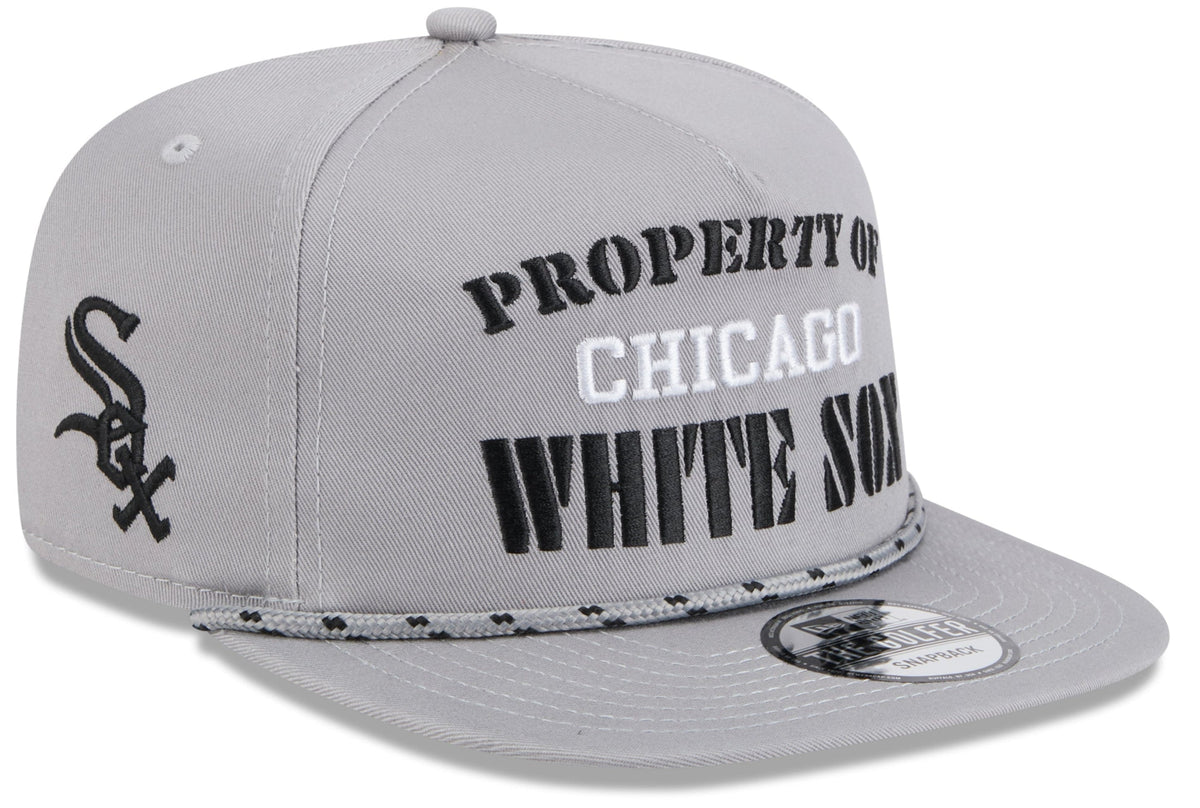 Chicago White Sox New Era Gray Vintage The Golfer Snapback Hat product image 1, provided for visual reference and product
