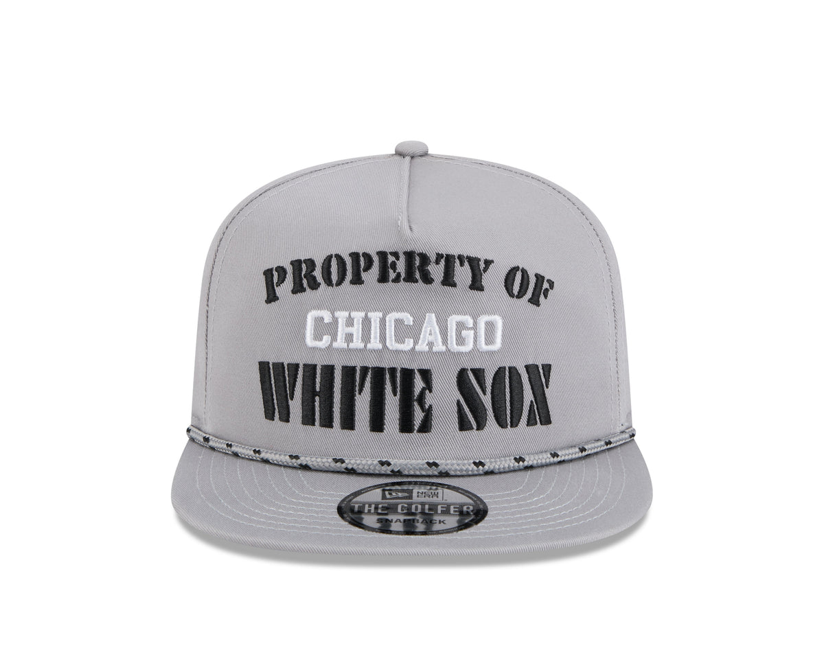 Chicago White Sox New Era Gray Vintage The Golfer Snapback Hat product image 2, provided for visual reference and product