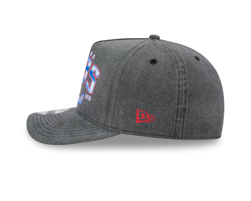 Chicago Cubs New Era Gray Washed 9FIFTY A-Frame Snapback Hat product image 4, provided for visual reference and product