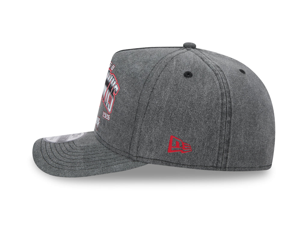 Chicago Blackhawks New Era Gray Washed 9FIFTY A-Frame Snapback Hat product image 4, provided for visual reference and