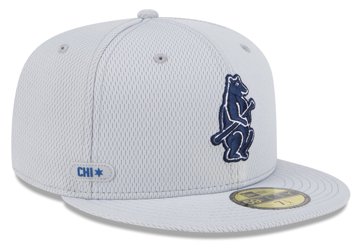 Chicago Cubs New Era Gray 2025 Clubhouse 59FIFTY Fitted Hat product image 1, provided for visual reference and product