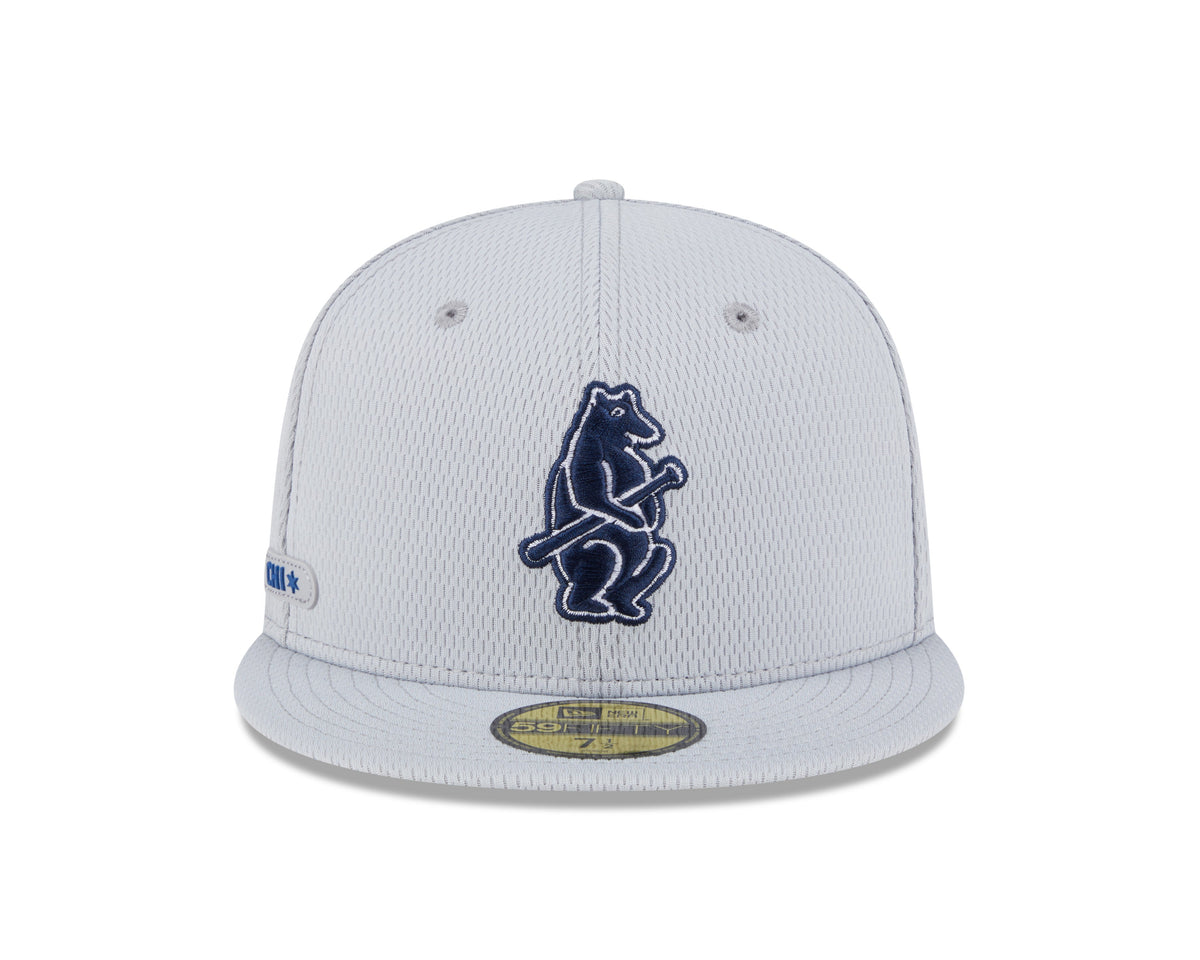 Chicago Cubs New Era Gray 2025 Clubhouse 59FIFTY Fitted Hat product image 2, provided for visual reference and product