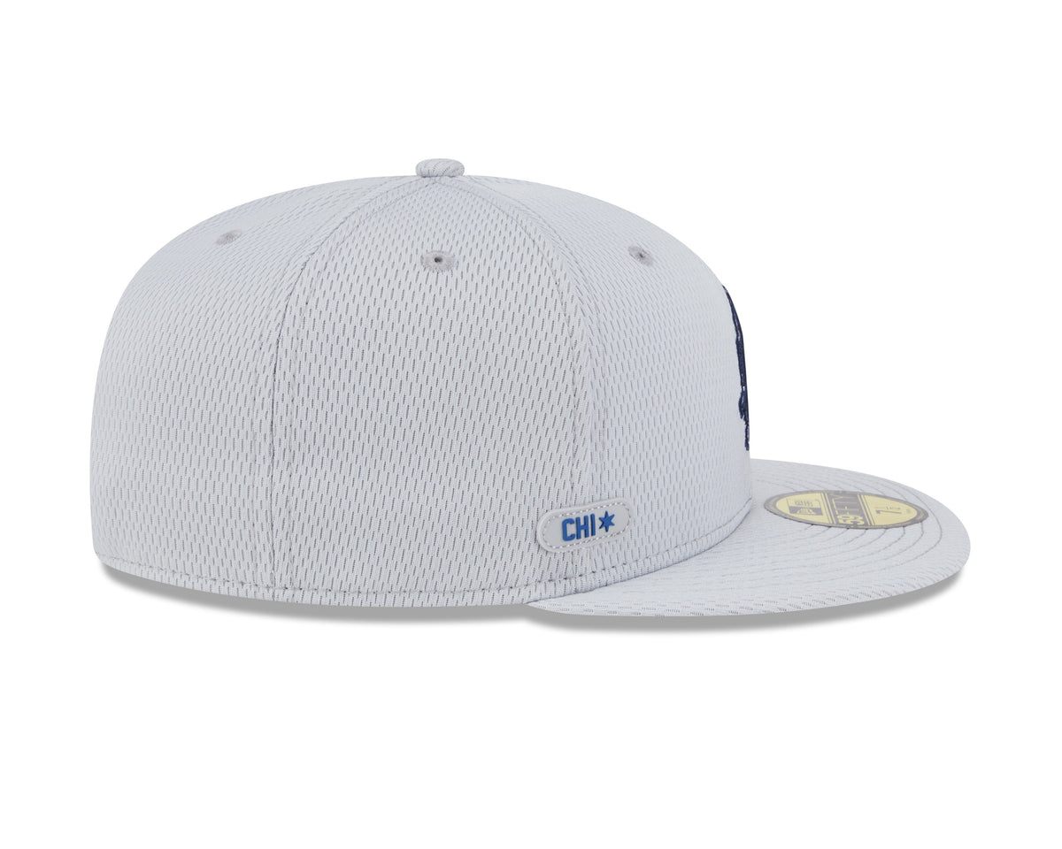 Chicago Cubs New Era Gray 2025 Clubhouse 59FIFTY Fitted Hat product image 4, provided for visual reference and product