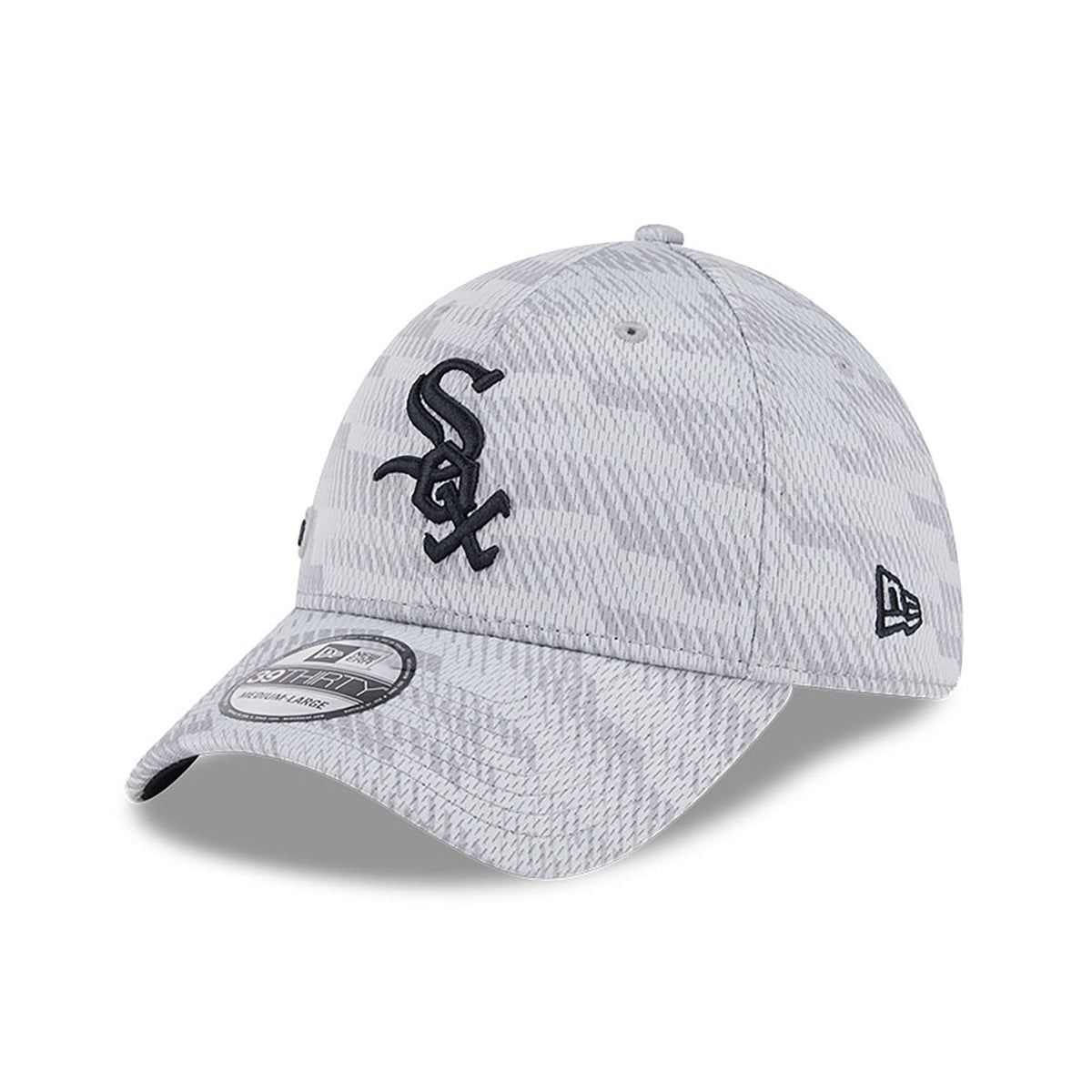 Chicago White Sox Gray 2025 Clubhouse New Era 39THIRTY Flex Hat product image 3, provided for visual reference and product
