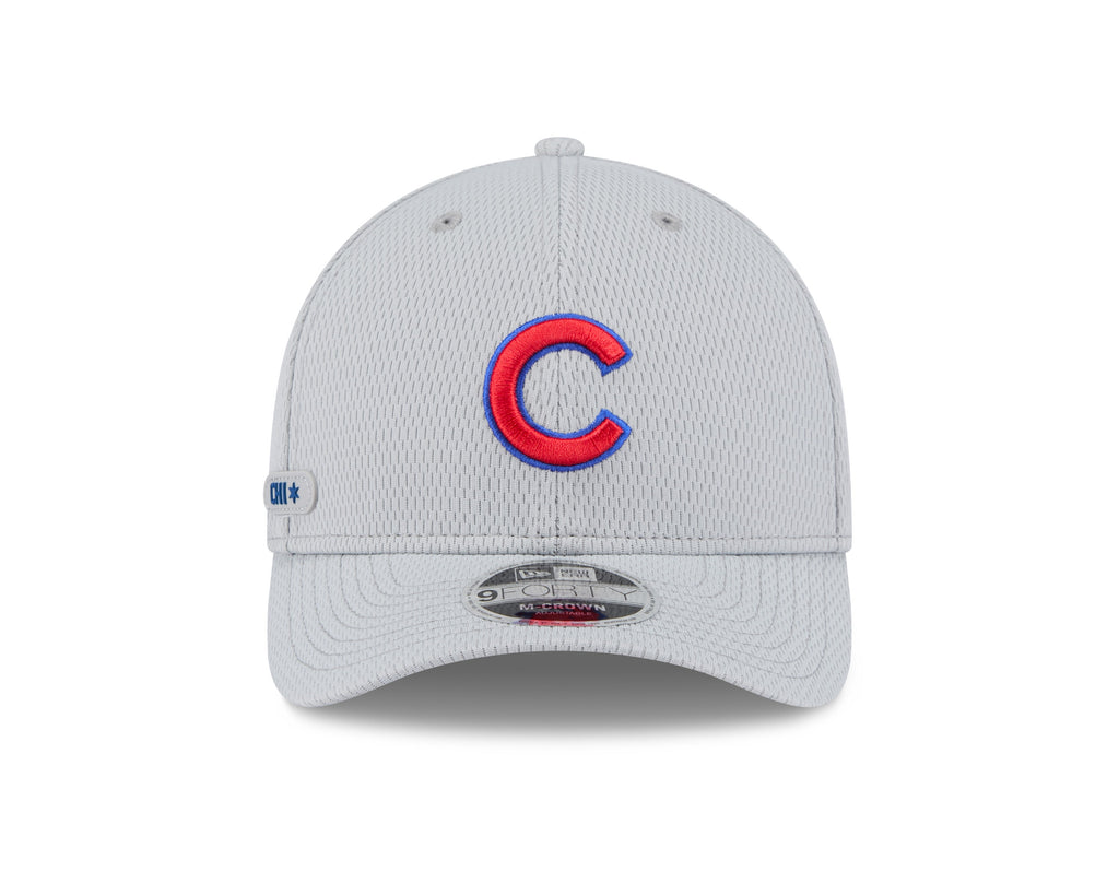 Chicago Cubs New Era Gray Clubhouse M-Crown 9FORTY Adjustable Hat product image 2, provided for visual reference and product